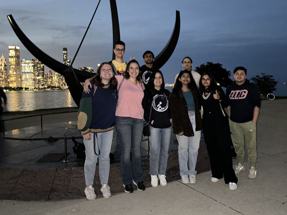 Astronomy Club gathering at the Adler Planetarium